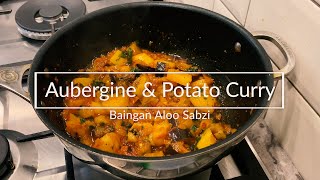 Aubergine And Potato Curry Recipe  Baingan Aloo Sabzi  Vegan Curry [upl. by Rebmyt]