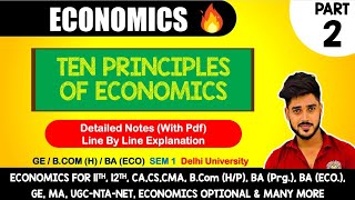 Ch1  Ten Principles of Economics Part2  Mankiw  BcomH  BA Eco  1st Semester  UGC NET [upl. by Shelli]