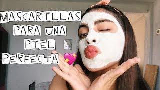 3 MASCARILLAS CASERAS PARA UNA PIEL PERFECTA  Denisse Uff [upl. by Annaiviv]