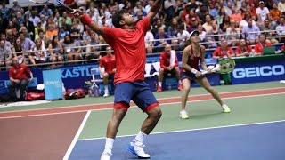 Leander Paes amp Martina Hingis 2014 Eastern Conference Championship Highlights [upl. by Muna]