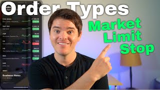 Stock Market Order Types Explained Market Limit Stop Stop Limit Trailing Stop [upl. by Adnahs342]