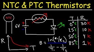 Thermistors  NTC amp PTC  Thermal Resistors  Temperature Sensors amp Resettable Fuses [upl. by Yessydo461]