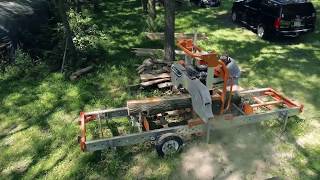 A Day Harvesting Black Walnut amp Sawing Logs into Lumber in Southern Minnesota [upl. by Garihc533]