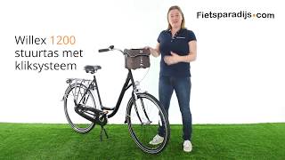 Willex 1200 Stuurtas Kliksysteem  Fietstas review NL [upl. by Allbee]