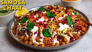 How To Make Quick And Easy Samosa Chaat RecipeSamosa Chana ChaatPakistani Street Food Samosa Chaat [upl. by Thurstan300]