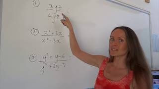 The Maths Prof Simplifying Algebraic Fractions [upl. by Rodolfo915]