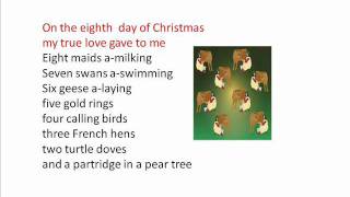 The 12 days of Christmas LYRICS [upl. by Serrano339]