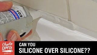 Can You Silicone Over Existing Silicone [upl. by Einnal]