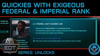 Efficient and Fast Federation and Imperial Rank in Elite Dangerous in 2020 Quick Guide [upl. by Aimek444]