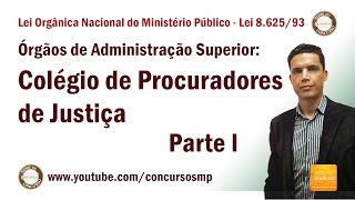 Lei 862593  Art 12 Órgãos de Adm Superior  Colégio de Procuradores  Parte I [upl. by Mohorva]