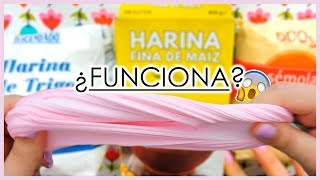 ¿Funcionará Slime casero con HARINA eslain  blandiblu [upl. by Einotna]