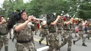 ITALIAN FANFARA BERSAGLIERI DI BEDIZZOLE PARADE ON THE ROADS OF QUEBEC CITY [upl. by Suirtimed601]