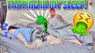 FARTING IN MY SLEEP PRANK ON GIRLFRIEND [upl. by Malo]