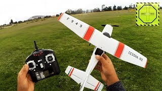 Avion Cessna 182 de RC para aprender a volar Review en español DRONEPEDIA [upl. by Ajat]