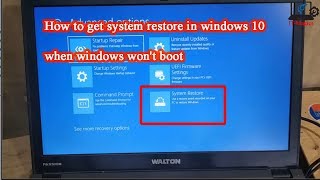 How to restore windows 10 from boot [upl. by Ansaev]