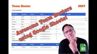 Creating Awesome Team Rosters using Google Sheets [upl. by Yeldua]