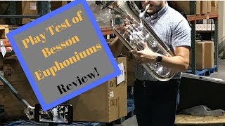 Play test and Review of Besson Euphoniums BE162 BE967 BE2052 [upl. by Ailecec]