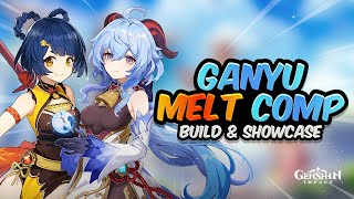 MOST POWERFUL MELT COMP Ganyu Melt DPS Showcase amp Guide  Genshin Impact [upl. by Vitus]