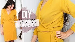 DIY WRAP DRESS  Cómo hacer un vestido cruzado [upl. by Lagasse292]