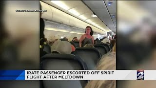 Irate passenger escorted off Spirit flight after meltdown [upl. by Adrea495]