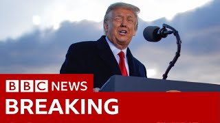 Trumps last speech as president  BBC News [upl. by Llerdnod]