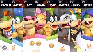 Super Smash Bros Ultimate All Koopalings Gameplay [upl. by Stclair]