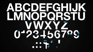 Free After Effects Template Helvetica Neue Animated Font [upl. by Eirrej]