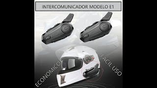 FUNCIONAMIENTO DE INTERCOMUNICADOR MODELO E1 [upl. by Naginnarb]