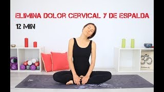 Alivia DOLOR CERVICAL de ESPALDA entre OPOMPLATOS  12 min ejercicios en casa [upl. by Gulick]