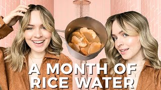 My hair is THRIVING  Rice Water Treatment  Kayley Melissa [upl. by Cottrell]