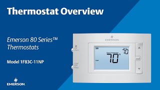 80 Series  1F83C11NP  Thermostat Overview [upl. by Yecal]