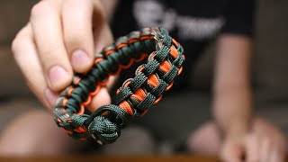 3 Color Coreless Cobra Paracord Bracelet [upl. by Mauro]