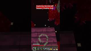 I Entered The Nether in Hermitcraft Season 9 Minecraft World minecraft shorts [upl. by Gusella]