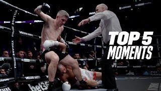 STUNNING KO  Top 5 Moments From Eubank Jr vs Liam Smith [upl. by Eiryt]