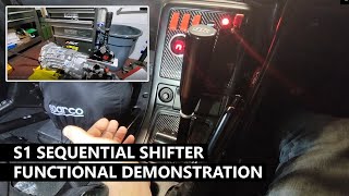 S1 Sequential Shifter  My experience and functional walkthrough installed on a T56 in a R32 [upl. by Malorie567]