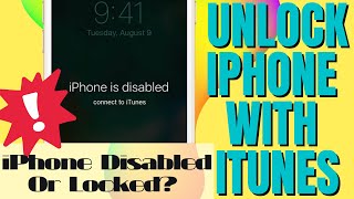 How to Unlock iPhone with iTunes  Use iTunes to Unlock Any Disabled or Locked iPhone in 4 Minutes [upl. by Htepsle]