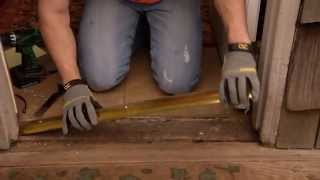 How to Install a Standard Door Threshold [upl. by Ronn]