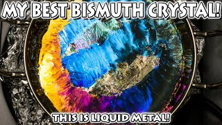 MAKING MY BEST BISMUTH CRYSTALS YET [upl. by Naloj]