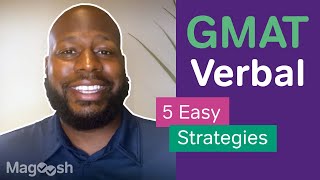 5 Easy Strategies to Use on the GMAT Verbal Section [upl. by Byrn193]