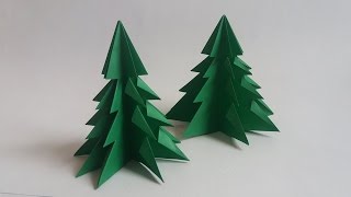 Como hacer un arbol de Navidad de papel  Christmas Tree Origami [upl. by Lowell]