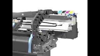 HP Designjet 500  800 Carriage [upl. by Elenahc]