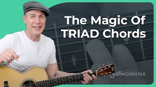 How to Easily Play Triad Chords on Guitar [upl. by Acirne]