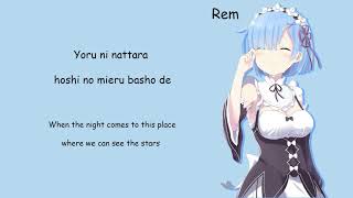 Wishing Lyrics  Remminase inori  ReZero [upl. by Jeffcott]