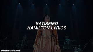 Satisfied  Hamilton Lyrics [upl. by Ifill370]