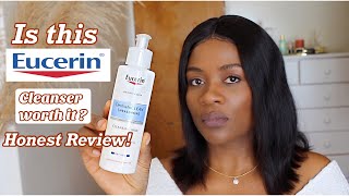 EUCERIN DermatoCLEAN Hyaluron Cleansing Milk REVIEW  Liz Noelle [upl. by Yenttihw]