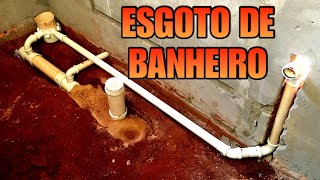 COMO FAZER O ESGOTO DO BANHEIRO [upl. by Ardnod468]