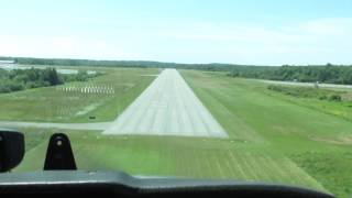 Landing at Knox County Regional Airport  Rockland Maine [upl. by Htebarual]