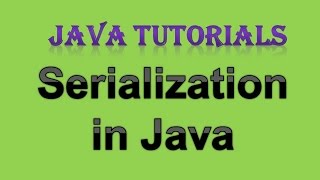 123 Object Serialization in java  Serializable Interface [upl. by Kameko]