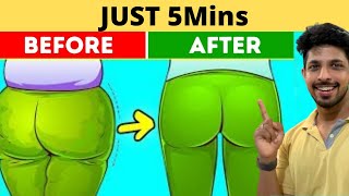 JUST 5 Mins Exercise to LOSE BUTT FAT [upl. by Ahsoym151]