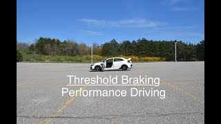 Braking Soon Threshold Braking  Performance Driving [upl. by Aisayt]